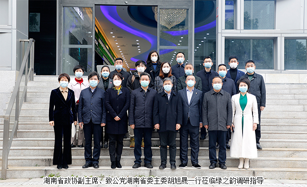 湖南省政協(xié)副主席胡旭晟一行蒞臨綠之韻集團(tuán)調(diào)研指導(dǎo)