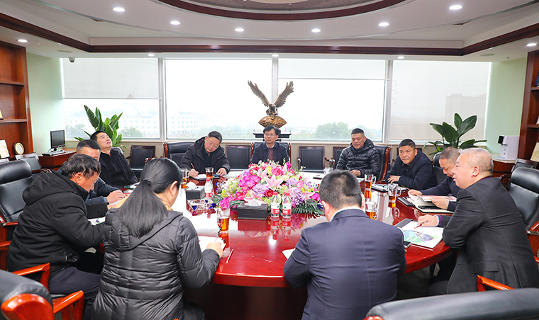 瀏陽經(jīng)開區(qū)黨工委副書記、管委會主任喻輝一行蒞臨綠之韻調(diào)研座談